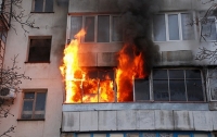 Крупный пожар в Кривом Роге: пострадала пенсионерка