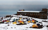 На курорте в Грузии в августе выпал снег (видео)