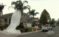 Воздушный шар Google, передающий интернет, упал во дворе жилого дома