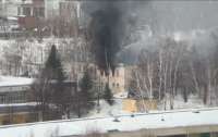 В Казани вспыхнул пожар в казармах танкового училища (видео)