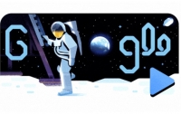 Google створив дудл до 50-річчя висадки людини на Місяць (ВІДЕО)