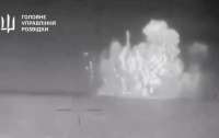 Опубликована видеозапись удара по российскому военному кораблю 