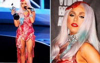 Мясное платье Леди Гага признано «модной штучкой» уходящего года