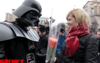 Живые монстры не испугали киевлянок 8 марта (ФОТО)