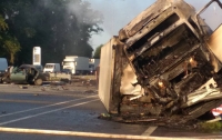 На Житомирщине грузовик врезался в легковушку: двое погибших, водитель сбежал