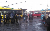В Сумах бастуют водители общественного транспорта (ВИДЕО)