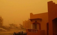 Египет накрыли мощные песчаные бури (видео)