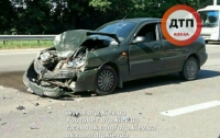 ДТП в Борисполе: Daewoo протаранил Chevrolet, есть пострадавшие