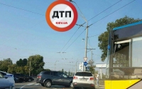 В Киеве движение по проспекту Бандеры парализовано из-за ДТП