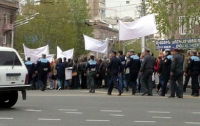 Армяне вышли на акцию протеста против вступления в ТС