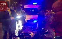В Киеве мотоциклист попал в серьезную аварию