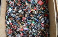 В Киеве собрали старые отработанные батарейки