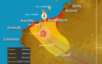 Мощный циклон «Кристин» приближается к Австралии