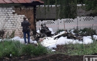 В Чернигове во двор частного дома рухнул самолет