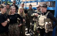 Савченко встретилась с Ярошем около Мариуполя