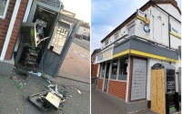 Воры в одном и том же месте взорвали банкомат и украли коробку с пожертвованиями