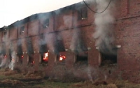На Харьковщине от пожара пострадала ферма