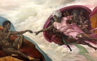 Блогеры осудили художницу, изобразившую бога в виде темнокожей женщины