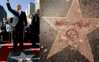 Вандал разбил звезду Трампа на аллее славы Голливуда