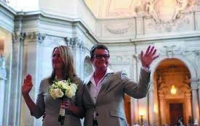 Первый однополый брак зарегистрирован в Калифорнии