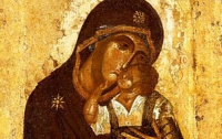 Кирилл привез в Украину икону Божьей Матери «Умиление» 
