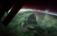 NASA опубликовало снимок северного сияния над Канадой