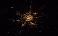 Астронавт NASA опубликовал снимок ночного Киева из космоса
