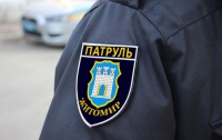В Житомире мужчина попал кирпичом в голову полицейскому