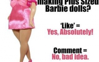 В Интернете появилась новая кукла - толстая Барби