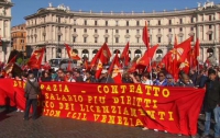 Как у них: 100 000 итальянских рабочих заблокировали Рим