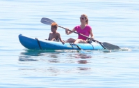 Хайди Клум резвится с детьми на пляже (ФОТО)