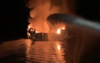 Погибли люди в пожаре на лодке