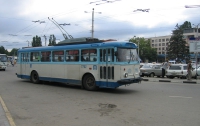 В столице забастовали троллейбусники