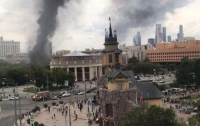 В центре Москвы вспыхнул пожар (видео)