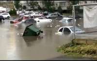 Российский город ушел под воду после дождя (видео)