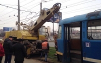 ДТП в Одессе: трамвай сошел с рельсов