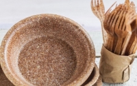 В Украине начали продавать съедобную одноразовую посуду