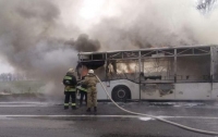 В Винницкой области на ходу загорелся пассажирский автобус