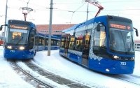 В Киеве разбили новый польский трамвай Pesa