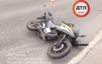 ДТП в Киеве: на Телиги тяжело травмирован пилот мопеда