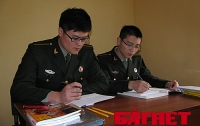 Будущие китайские офицеры приехали поучиться русскому языку у украинцев