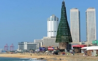 На Шри-Ланке установили самую большую в мире искусственную елку