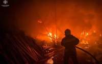 Під Києвом спалахнула сильна пожежа на складах