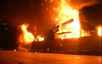 Ночью в Борисполе едва не сгорел рынок «Звездный»