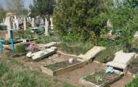 В Запорожье 10-летние вандалы разгромили одно из городских кладбищ