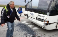 В аэропорту Будапешта столкнулись автобусы, есть пострадавшие