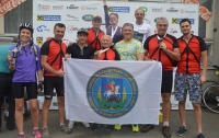 Нагородження веломарафонців 