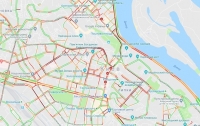 Центр Киева парализовали огромные пробки