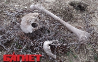 Человеческий скелет в сарае