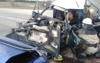 Лобовое столкновение на Херсонщине: авто превратились в груду металла